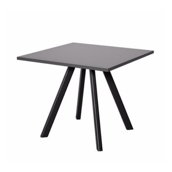 Jídelní stůl Wood 90x90 cm - deska antracit