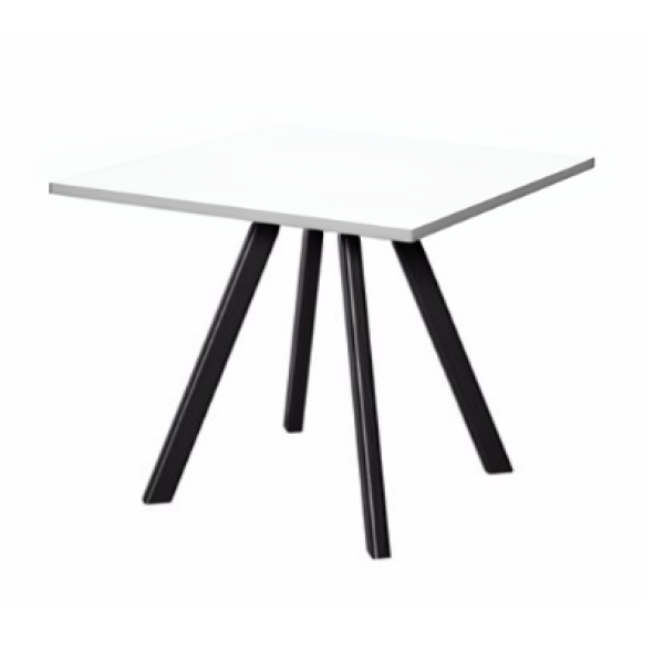 Kávová stolek Wood 65 x 65 cm - deska bílá