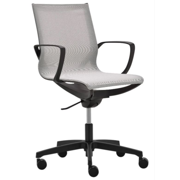 Kancelářská židle ZERO G plasty černé s područkami